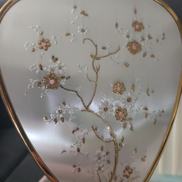 Vintage vanity hand mirror/brush set - Picture 2 of 10